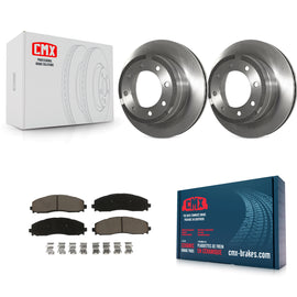 Rear Disc Brake Rotors And Ceramic Pads Kit For Ford F-250 Super Duty F-350