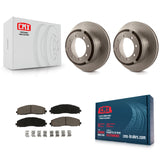 Rear Disc Brake Rotors And Ceramic Pad Kit For Ford F-250 Super Duty F-350 F-450