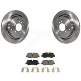 Rear Disc Brake Rotors And Ceramic Pads Kit For Land Rover Range Sport LR4 LR3