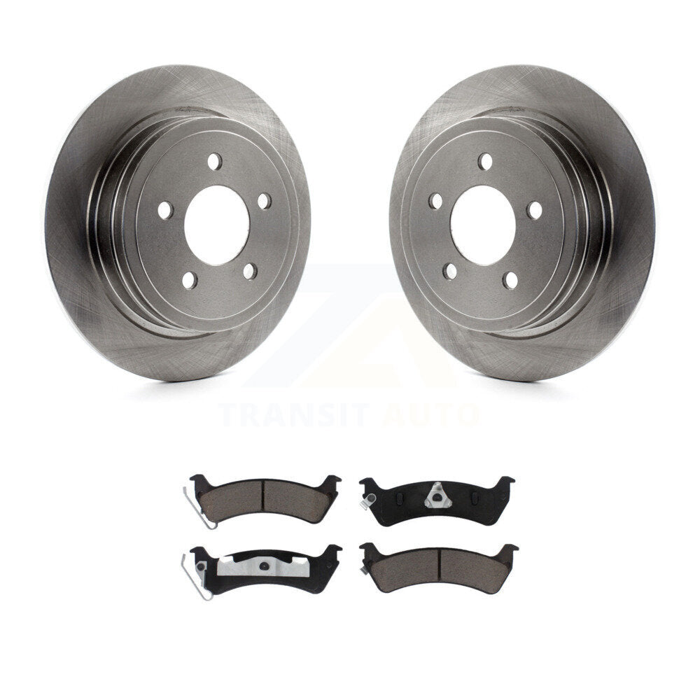 Rear Disc Brake Rotors And Ceramic Pads Kit For Ford Explorer Sport Trac