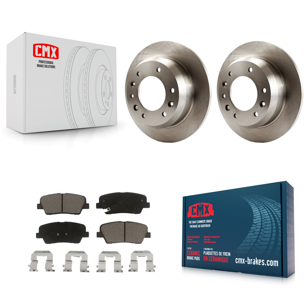 Rear Disc Brake Rotors And Ceramic Pads Kit For Kia Sedona Hyundai Entourage
