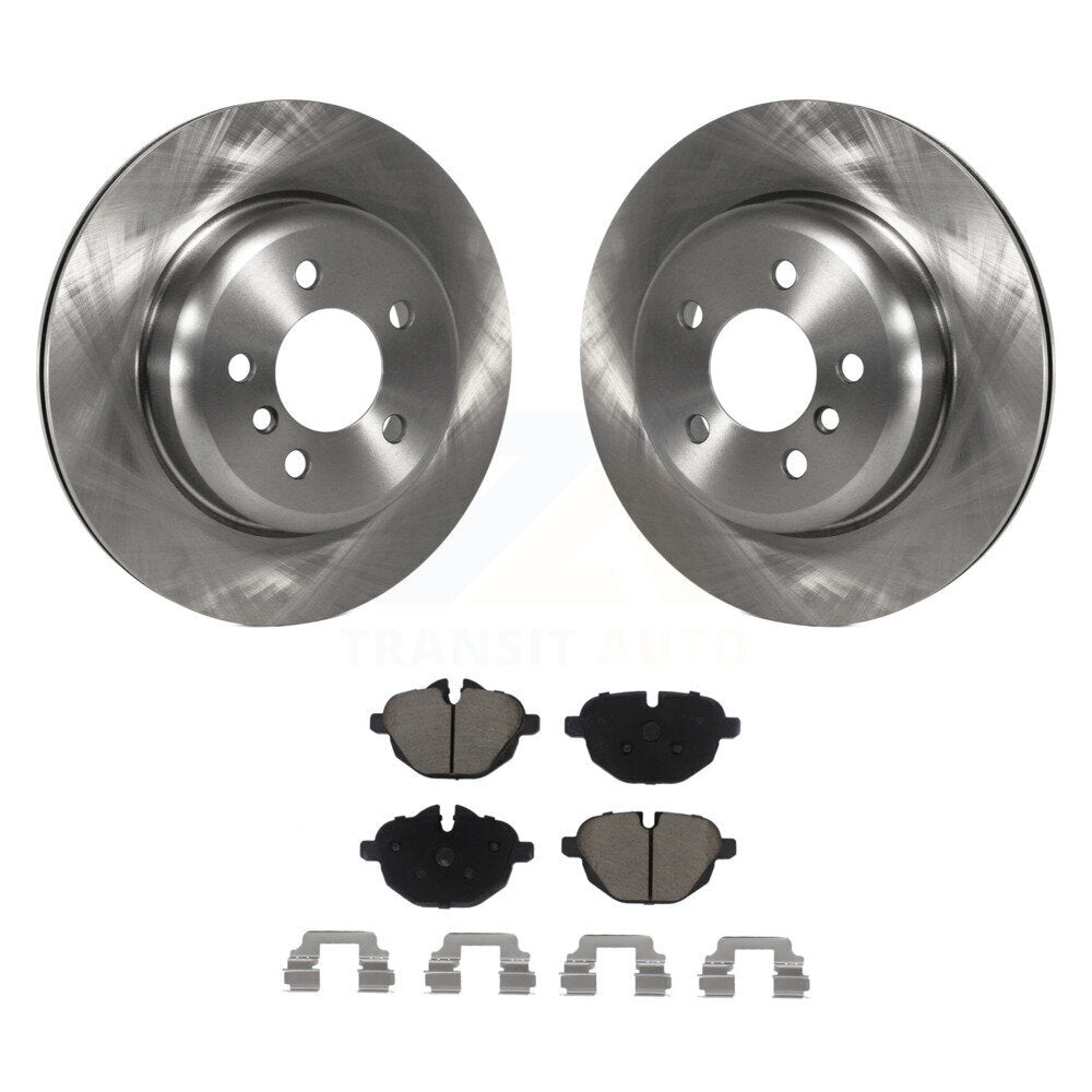 Rear Brake Rotors & Ceramic Pad Kit For BMW 528i 535i xDrive 535d ActiveHybrid 5