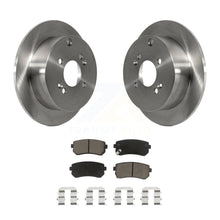 Charger l&#39;image dans la galerie, Rear Disc Brake Rotors Ceramic Pad Kit For 2006-2010 Hyundai Accent Kia Rio Rio5