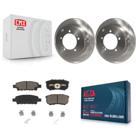 Rear Disc Brake Rotors And Ceramic Pads Kit For Mitsubishi Lancer Outlander