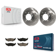 Load image into Gallery viewer, Rear Brake Rotors Ceramic Pad Kit For 2000 Dodge Stratus With 14" Factory Wheels