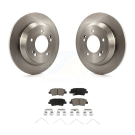[Rear] 14-17 Kia Rondo With Manual Parking Premium OE Brake Rotors & Ceramic Pads Kit For Max Braking