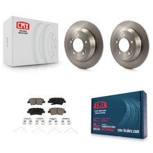 Charger l'image dans la galerie, [Rear] 14-17 Kia Rondo With Manual Parking Premium OE Brake Rotors &amp; Ceramic Pads Kit For Max Braking