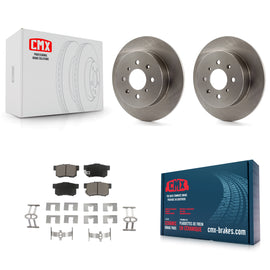 Rear Disc Brake Rotors And Ceramic Pads Kit For Honda Civic Acura EL