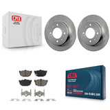 Rear Disc Brake Rotors And Ceramic Pads Kit For Hyundai Elantra Tiburon
