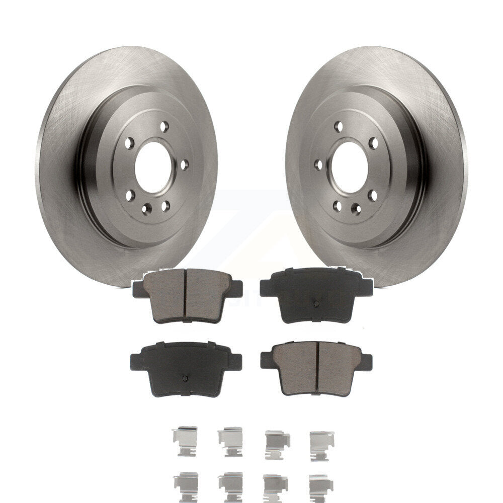 Rear Brake Rotors Ceramic Pad Kit For Ford Five Hundred Freestyle Taurus Mercury