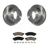 Rear Disc Brake Rotors And Ceramic Pads Kit For Ford F-250 Super Duty F-350