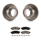 Rear Disc Brake Rotors And Ceramic Pads Kit For Ford F-350 Super Duty F-450