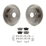 Rear Disc Brake Rotors And Ceramic Pads Kit For 2010-2013 Suzuki Kizashi
