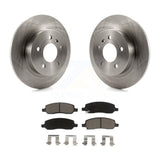 Rear Disc Brake Rotor & Ceramic Pad Kit For 2006-2011 Buick Lucerne Cadillac DTS