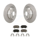 Rear Disc Brake Rotors And Ceramic Pad Kit For 2012-2015 Land Rover Range Evoque