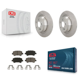 Rear Disc Brake Rotors And Ceramic Pad Kit For 2012-2015 Land Rover Range Evoque