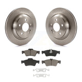 Rear Disc Brake Rotors Ceramic Pad Kit For 2003-2006 Mercedes-Benz S430 S500 AWD