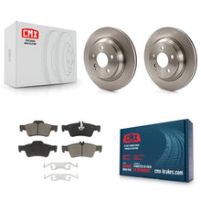 Charger l'image dans la galerie, Rear Disc Brake Rotors Ceramic Pad Kit For 2003-2006 Mercedes-Benz S430 S500 AWD