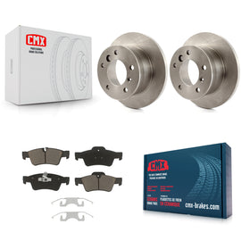 Rear Disc Brake Rotors And Ceramic Pads Kit For 2005-2011 Mercedes-Benz G55 AMG