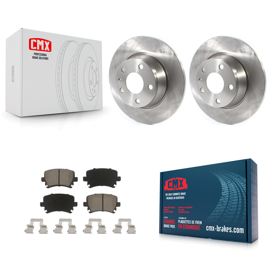 Rear Disc Brake Rotors And Ceramic Pads Kit For Audi TT Quattro K8C-102147