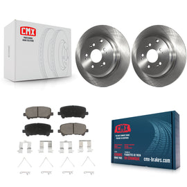 Rear Disc Brake Rotors And Ceramic Pad Kit For Honda Odyssey Pilot Acura MDX ZDX