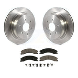 Rear Disc Brake Rotors And Ceramic Pads Kit For 2016-2022 Nissan TITAN XD