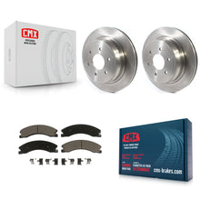 Load image into Gallery viewer, Rear Disc Brake Rotors And Ceramic Pads Kit For 2016-2022 Nissan TITAN XD
