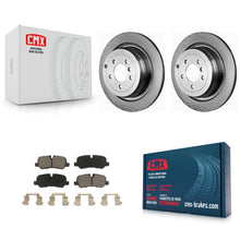 Charger l'image dans la galerie, Rear Disc Brake Rotors And Ceramic Pads Kit For Land Rover Range K8C-102160
