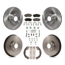 Charger l'image dans la galerie, Front Rear Disc Brake Rotors Ceramic Pads And Drum Kit (7Pc) For Subaru Impreza