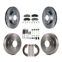 Load image into Gallery viewer, Front Rear Brake Rotor Ceramic Pad Drum Kit (7Pc) For Jeep Patriot Compass Dodge