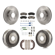 Charger l'image dans la galerie, Front Rear Disc Brake Rotors Ceramic Pads And Drum Kit (7Pc) For Pontiac Aztek