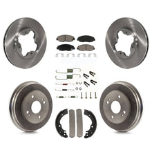 Load image into Gallery viewer, Front Rear Disc Brake Rotors Ceramic Pads And Drum Kit (7Pc) For Honda Accord