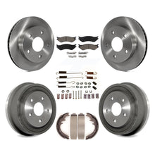 Load image into Gallery viewer, Front Rear Brake Rotor Ceramic Pad &amp; Drum Kit (7Pc) For 00-01 Dodge Ram 1500 RWD