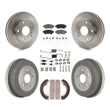 Charger l'image dans la galerie, Front Rear Disc Brake Rotor Ceramic Pad And Drum Kit (7Pc) For Toyota Camry 2.2L