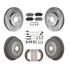 Charger l'image dans la galerie, Front Rear Brake Rotors Ceramic Pad &amp; Drum Kit (7Pc) For 1998-2003 Toyota Sienna