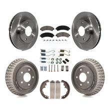 Charger l'image dans la galerie, Front Rear Disc Brake Rotors Ceramic Pads And Drum Kit (7Pc) For Chevrolet S10