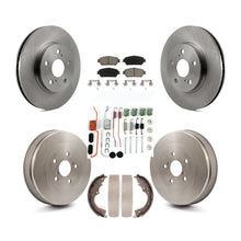 Charger l'image dans la galerie, Front Rear Brake Rotors Ceramic Pad &amp; Drum Kit (7Pc) For 2004-2010 Toyota Sienna