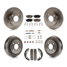 Load image into Gallery viewer, Front Rear Brake Rotor Ceramic Pad Drum Kit (7Pc) For Hyundai Accent To 09 30 05