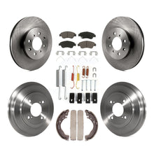 Charger l'image dans la galerie, Front Rear Disc Brake Rotors Ceramic Pads And Drum Kit (7Pc) For Honda Fit