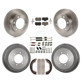 Front Rear Disc Brake Rotors Ceramic Pads And Drum Kit (7Pc) For Toyota 4Runner