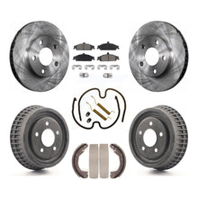 Load image into Gallery viewer, Front Rear Brake Rotor Ceramic Pad Drum Kit (7Pc) For Pontiac Grand Am Chevrolet