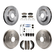 Charger l'image dans la galerie, Front Rear Disc Brake Rotors Ceramic Pads And Drum Kit (7Pc) For Nissan Sentra