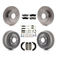 Load image into Gallery viewer, Front Rear Disc Brake Rotors Ceramic Pads And Drum Kit (7Pc) For GMC Jimmy