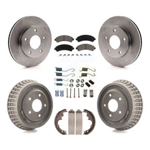 Charger l&#39;image dans la galerie, Front Rear Brake Rotor Ceramic Pad Drum Kit (7Pc) For Chevrolet Blazer GMC Jimmy