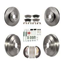 Charger l'image dans la galerie, Front Rear Brake Rotor Ceramic Pad &amp; Drum Kit (7Pc) For 13-14 Chevrolet Sonic RS