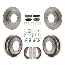 Charger l'image dans la galerie, Front Rear Brake Rotor Ceramic Pad &amp; Drum Kit (7Pc) For Chevrolet Tracker Suzuki