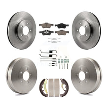 Load image into Gallery viewer, Front Rear Brake Rotor Ceramic Pad &amp; Drum Kit (7Pc) For 2007 Ford Escape Mercury