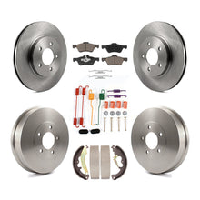 Charger l'image dans la galerie, Front Rear Brake Rotors Ceramic Pad Drum Kit (7Pc) For Ford Escape Mazda Tribute
