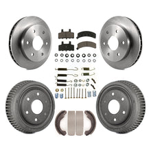 Charger l'image dans la galerie, Front Rear Brake Rotor Ceramic Pad Drum Kit (7Pc) For 92-94 Chevrolet Blazer 4WD