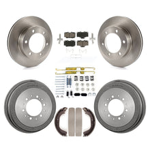 Load image into Gallery viewer, Front Rear Disc Brake Rotors Ceramic Pads And Drum Kit (7Pc) For Toyota Tacoma